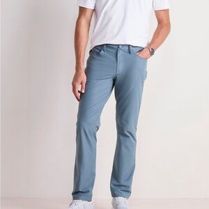Men's Vineyard Vines Performance On-The-Go 5-Pocket Pants Blue Mirage